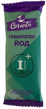 Coriota Гематоген с йодом, плитка, 40 г, 1 шт. фото