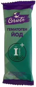 Coriota Гематоген с йодом, плитка, 40 г, 1 шт. фото 