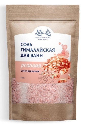 Detox & Relax Соль гималайская розовая оригинальная для ванн, соль для ванн, 300 г, 1 шт. фото