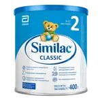 Similac Classic 2, 6-12 месяцев, смесь молочная сухая, 400 г, 1 шт. фото