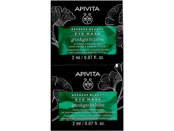 Apivita Маска для кожи вокруг глаз, 2 мл, 2 шт, с гинкго билоба фото
