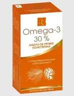 Омега-3 30% с кедровым маслом и витамином Е, 1400 мг, капсулы, 30 шт. фото
