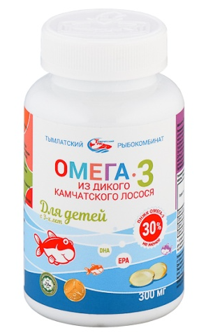 Salmoniсa Омега-3 из дикого камчатского лосося, 300 мг, капсулы, 250 шт, для детей с 3 лет фото