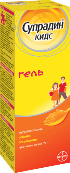 Супрадин Кидс гель, гель для детей, 175 г, 1 шт. фото