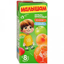 Фрутоняня малышам нектар, сок, 330 мл, 1 шт, яблоко + абрикос + апельсин, неосветленный фото