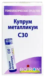 Купрум металликум С30, гранулы гомеопатические, 4 г, 1 шт. фото