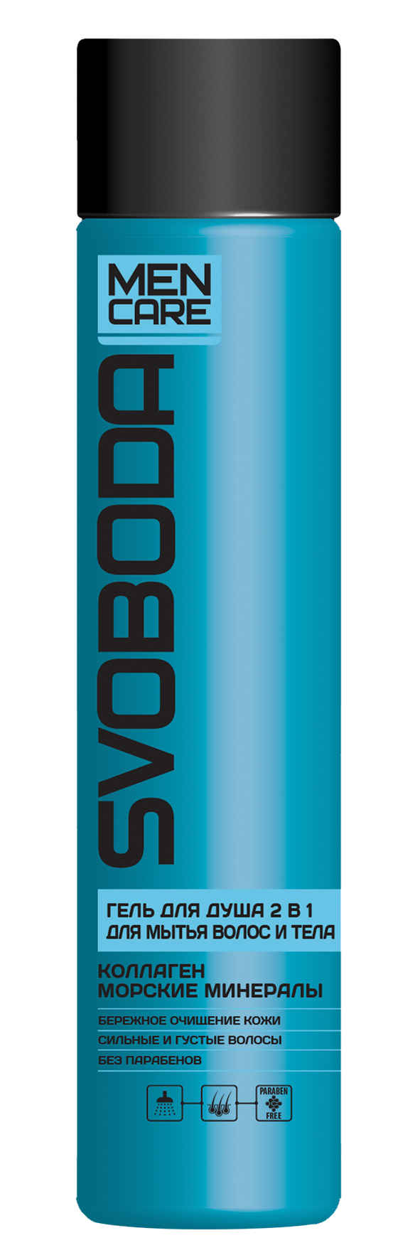 Svoboda men care гель для душа для волос и тела 2в1, гель для душа, 300 мл, 1 шт. фото
