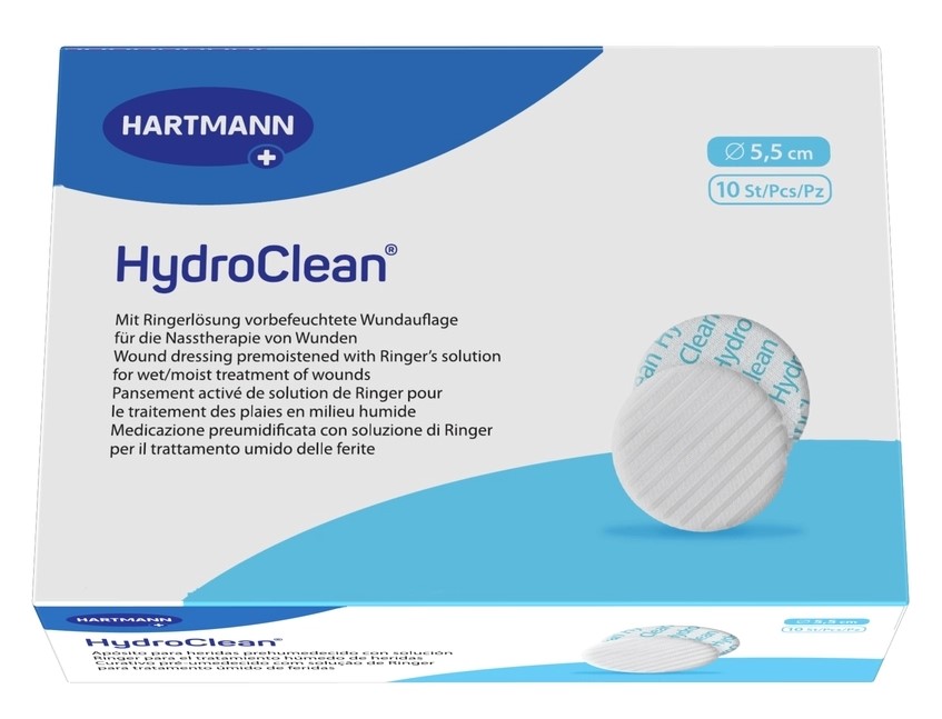 Hydroclean Повязка гидроактивная для заживления ран во влажной среде, 5.5 см, повязка стерильная, 10 шт, круглая фото