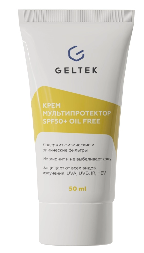Geltek крем мультипротектор SPF 50+ oil free, крем, 50 мл, 1 шт. фото