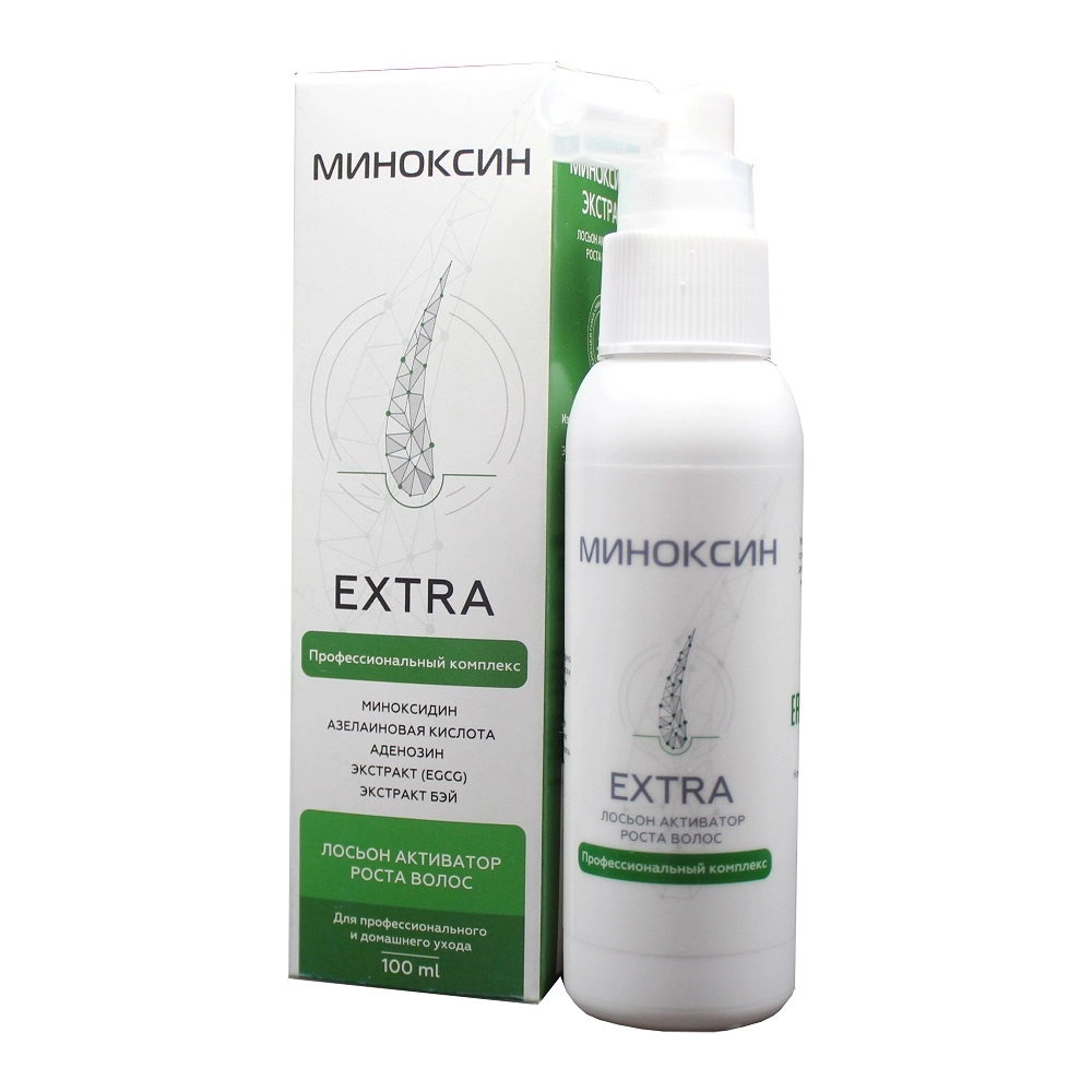 Миноксин Extra лосьон активатор роста волос, лосьон для укрепления волос, 100 мл, 1 шт. фото