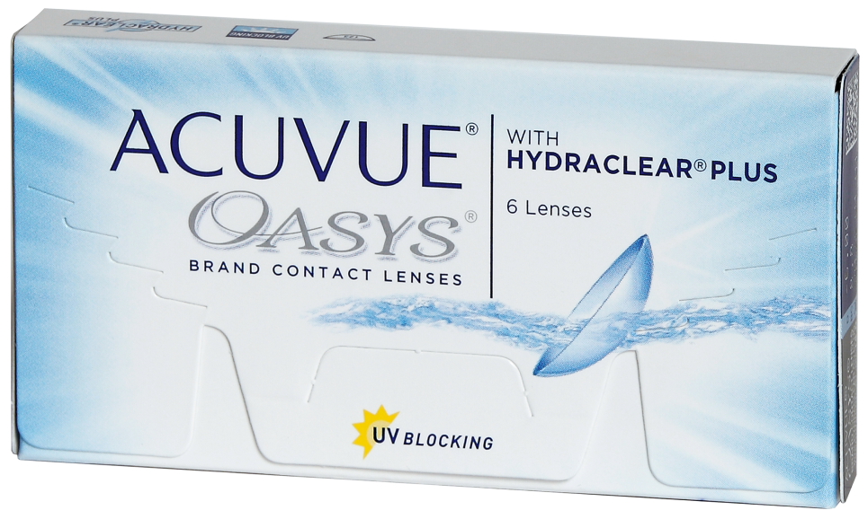 Acuvue Oasys with Hydraclear plus Линзы контактные Двухнедельные, BC=8,4 d=14,0, 6 шт, D(-5.50), стерильно фото