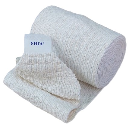 Бинт эластичный медицинский УНГА-СР, 10 см х 3 м, 1 шт, арт. С-307, средней растяжимости, с латексом фото