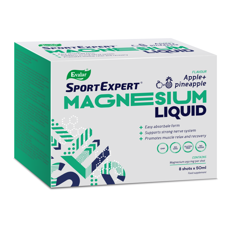 Спортэксперт Жидкий магний, раствор для приема внутрь, 50 мл, 8 шт, яблоко + ананас фото