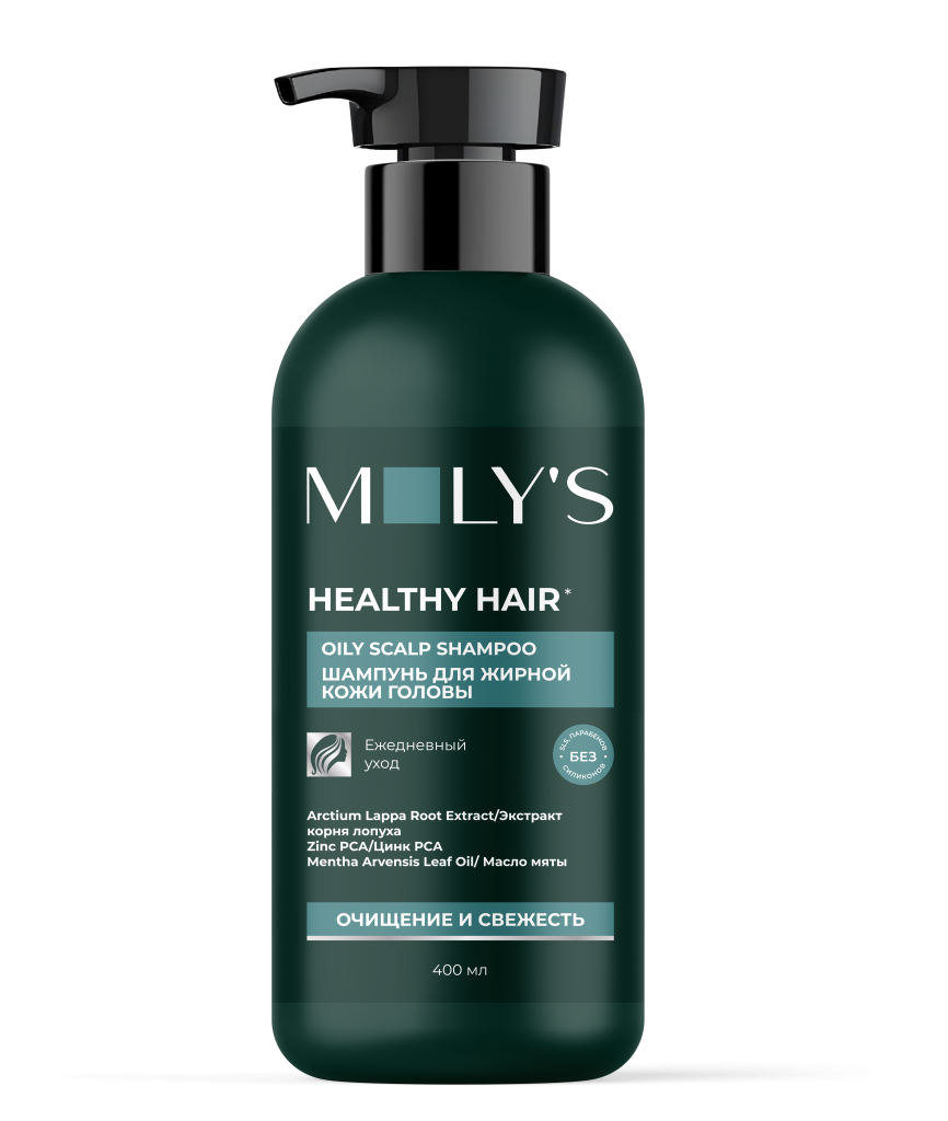 Молис Шампунь для жирной кожи головы, шампунь, 400 мл, 1 шт. фото