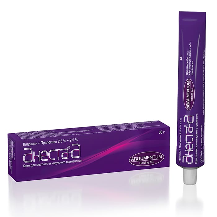 Анеста-А, 2.5%+2.5%, крем для местного и наружного применения, 30 г, 1 шт. фото