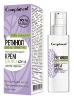 Compliment Ретинол увлажняющий крем для лица против морщин, крем для лица, 50мл, 1 шт, SPF 15 фото