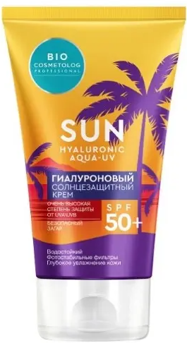 Bio cosmetolog professional крем солнцезащитный гиалуроновый, крем, 150 мл, 1 шт, SPF 50 фото