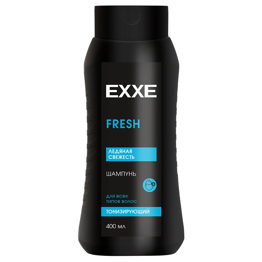 EXXE Men Fresh тонизирующий шампунь для волос Ледяная свежесть, шампунь, 400 мл, 1 шт. фото
