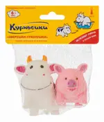 Курносики набор игрушек для ванны Зверушки-грязнушки 6 мес+, 2 шт, арт. 25050 фото