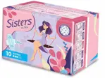 Sisters Ultra Normal Прокладки женские гигиенические, прокладки гигиенические, 10 шт, 3 капли, поверхность сеточка фото