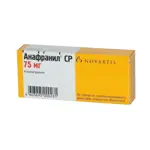 Анафранил СР, 75 мг, таблетки пролонгированного действия, покрытые пленочной оболочкой, 20 шт. фото 