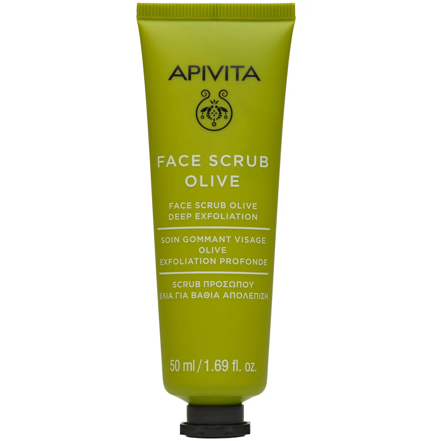 Apivita Скраб-эксфолиант для лица, скраб, 50 мл, 1 шт, олива фото
