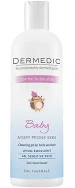 Дермедик Baby Atopy Prone Skin Cleansing gel for body and hair, крем-гель, 200мл, 1 шт, для детей с рождения фото