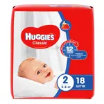 Huggies Classic Подгузники детские одноразовые, р. 2, 18 шт, 3-6кг фото