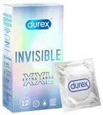 Durex Invisible XXL, презервативы, 12 шт. фото