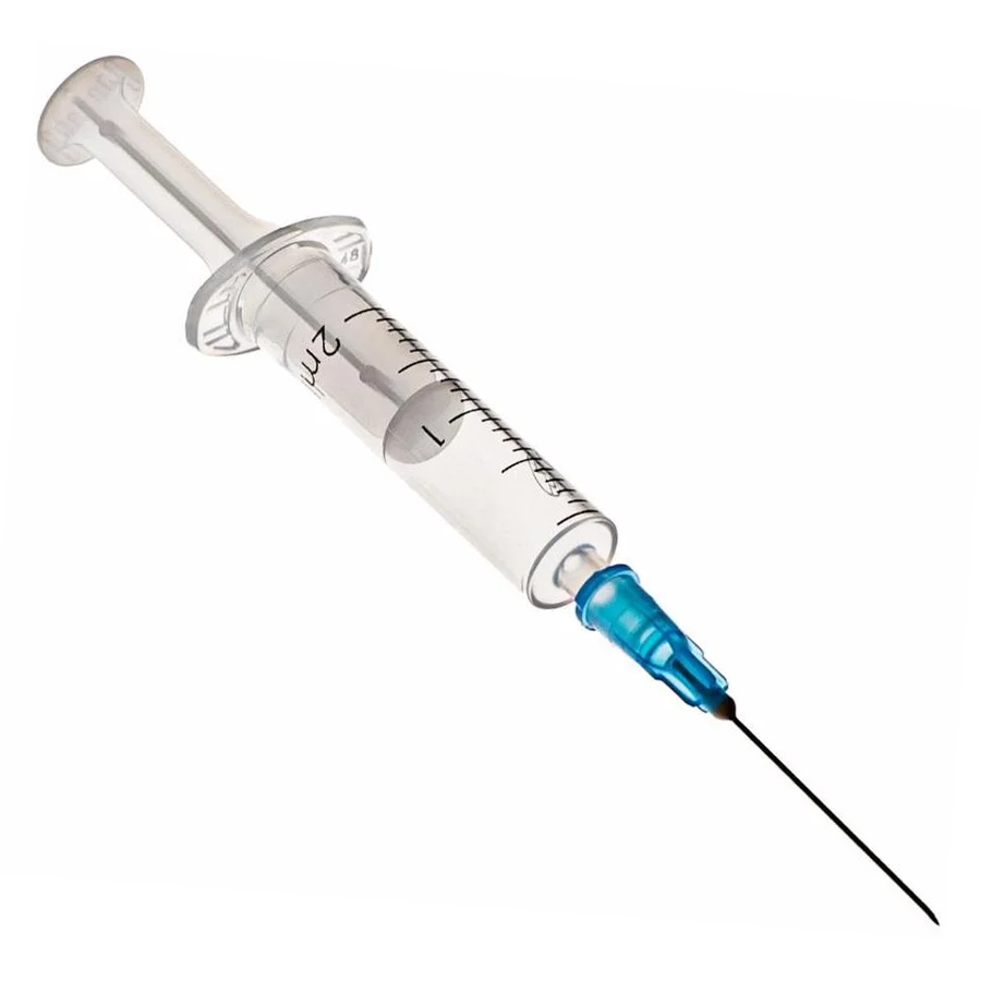 SFM Шприц инъекционный одноразовый 2-х компонентный, 2 мл, шприц в комплекте с иглой, 1 шт, 23G (0,6х30) фото