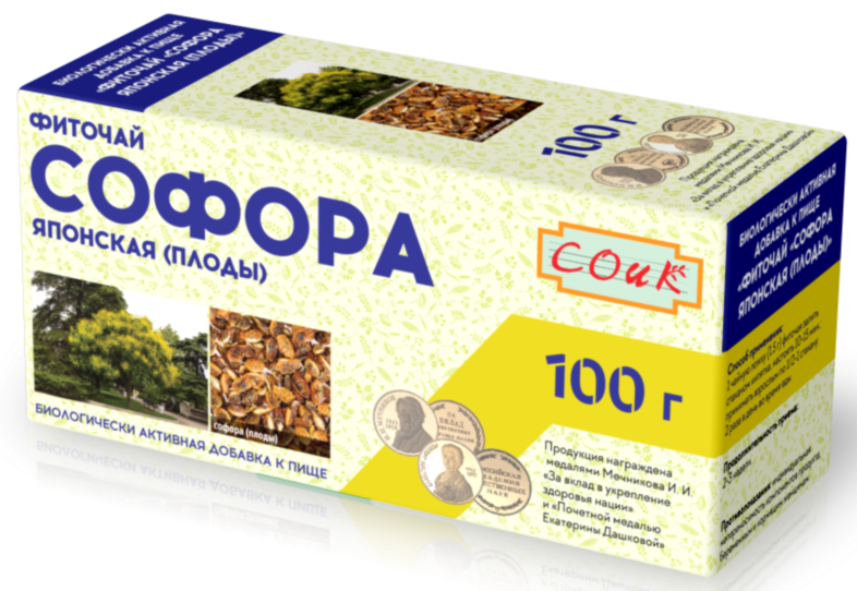 Софора японская, фиточай, 100 г, 1 шт. фото