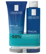 La Roche-Posay Effaclar лосьон сужающий поры 200 мл + гель очищающий 200 мл, набор, 1 шт. фото
