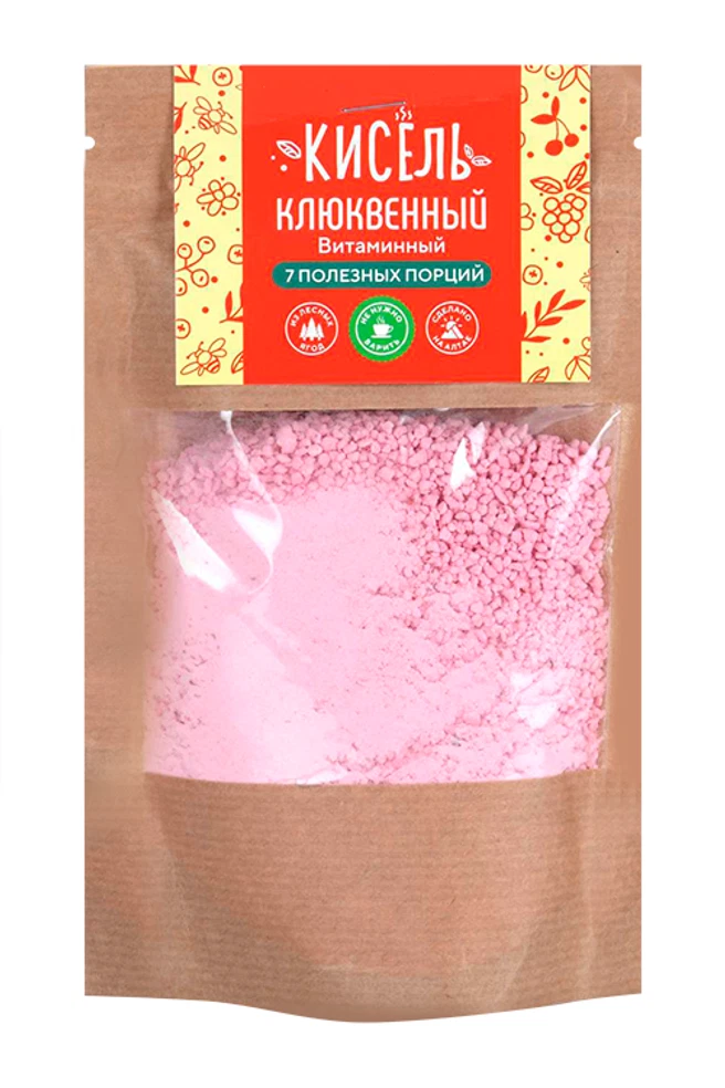 АлтайПлод Кисель витаминизированный, кисель, 140 г, 1 шт, клюквенный фото