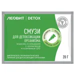 Леовит Detox Смузи Морковь и сельдерей с коллагеном, порошок, 20 г, 1 шт, для детоксикации организма фото