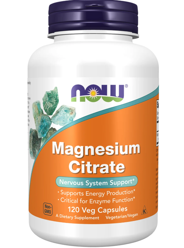 NOW Магния цитрат, капсулы, 120 шт. фото