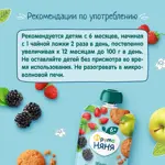 Фрутоняня, пюре, 90 г, 1 шт, яблоко + земляника + ежевика с овсяным печеньем, без сахара фото 5