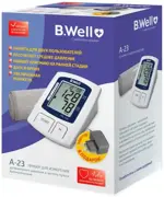 Тонометр автоматический B.Well А-23, 1 шт, с адаптером и манжетой (22-36 см) фото