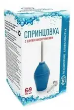 Спринцовка ПВХ Б9, 1 шт, с двумя наконечниками фото
