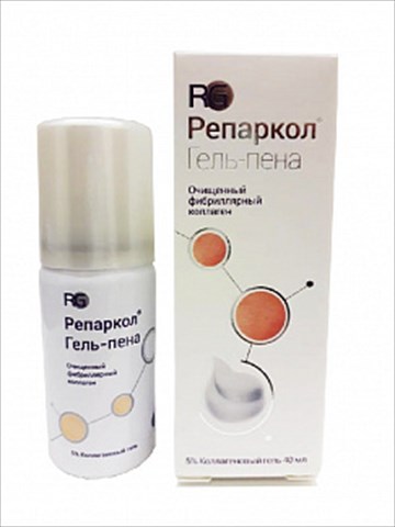 Репаркол Гель-пена коллаген, 40 мл, 1 шт. фото
