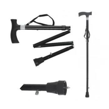 Ergoforce Трость складная опорная с УПС, 1 шт, черного цвета, арт. Е0601у фото