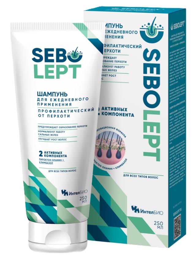 Sebolept, шампунь профилактический от перхоти, 250 мл, 1 шт, для ежедневного применения фото