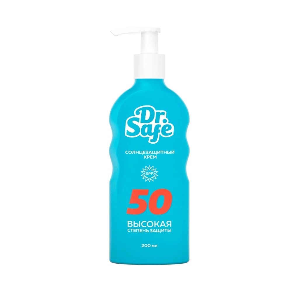 Dr. Safe Крем солнцезащитный SPF 50, крем солнцезащитный, 200 мл, 1 шт. фото
