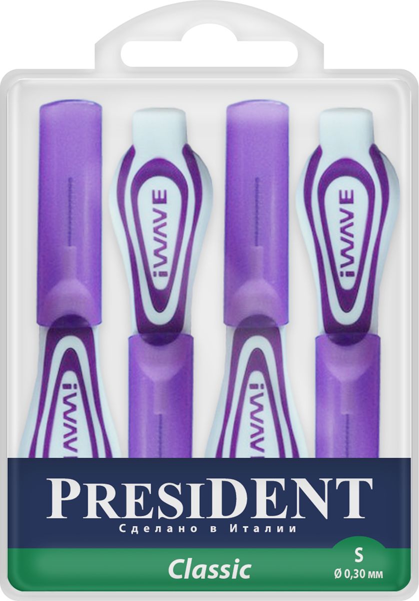 PresiDENT Classic Межзубные ершики, S, 4 шт. фото