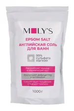 Молис соль для ванн английская, соль для ванн, 1 кг, 1 шт. фото