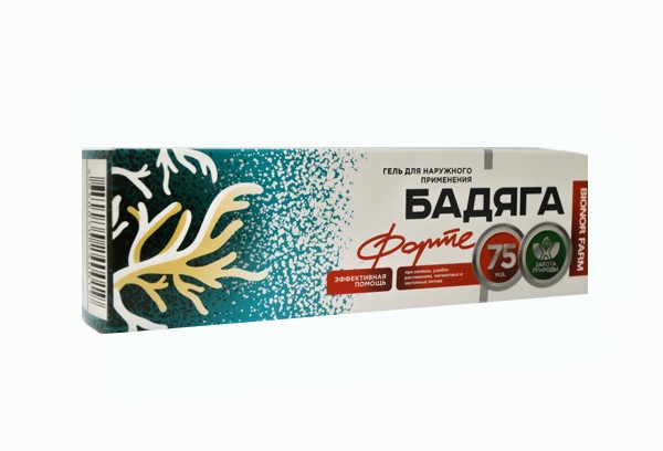Бадяга форте, гель, 75 мл, 1 шт. фото