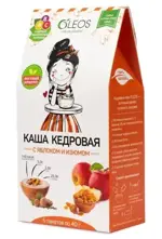 Oleos Каша кедровая с яблоком и изюмом, каша, 40 г, 5 шт. фото