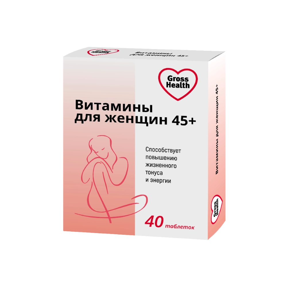 Gross Health Витамины для женщин 45+, таблетки, 40 шт. фото