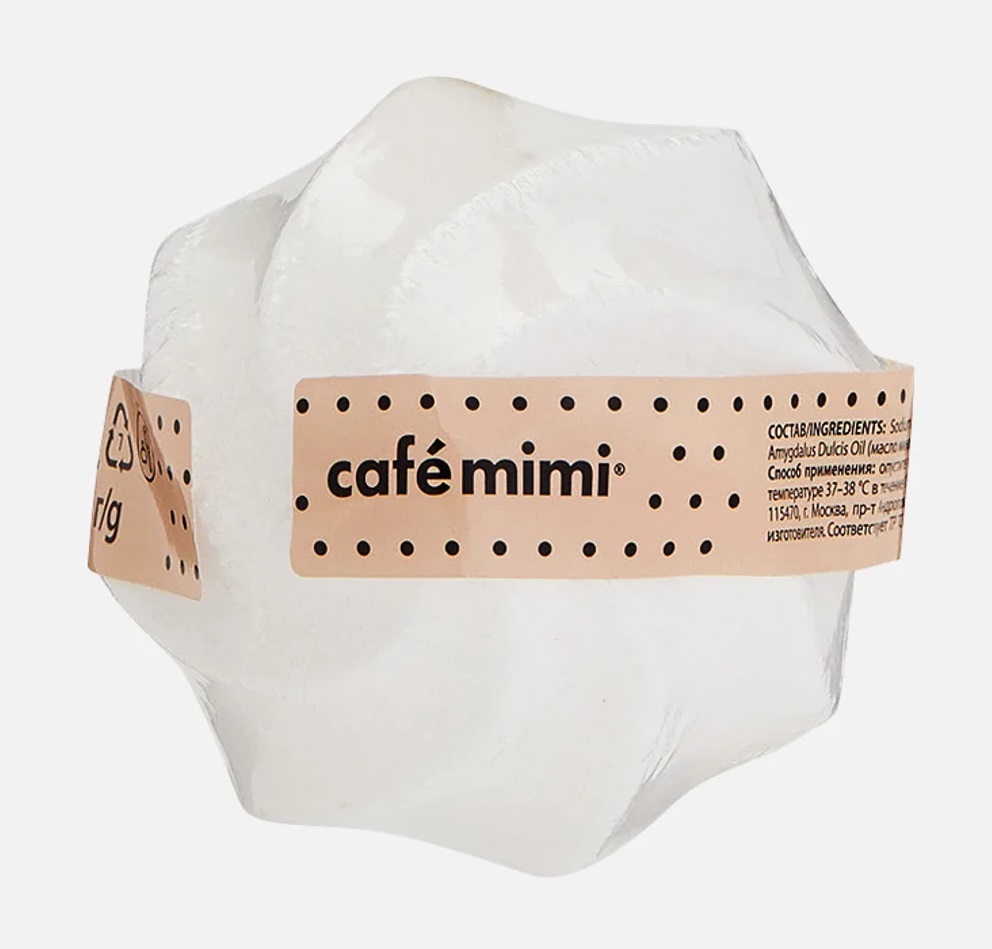 Cafe mimi Гейзер для ванны, 90 г, 1 шт, ванильное безе фото