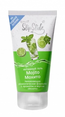 СлипСлайд Гель-смазка интимная увлажная романтическая формула, гель, 50 мл, 1 шт, мохито фото