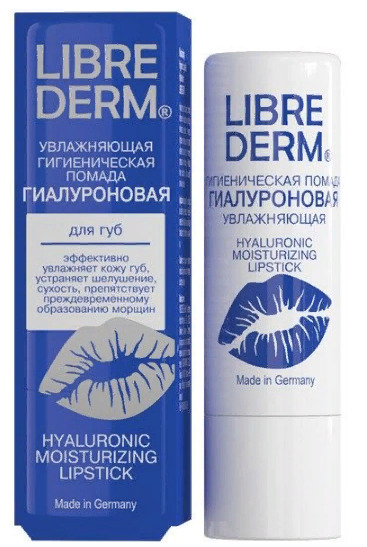 Librederm Гиалуроновая увлажняющая помада, помада, 4 г, 1 шт. фото